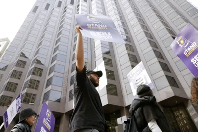 S.F. security guards strike at multiple major downtown skyscrapers