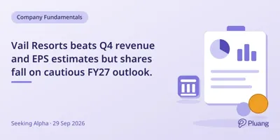 Vail Resorts beats Q4 revenue and EPS estimates... | Pluang
