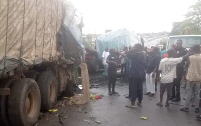 Five vehicles crash on Lagos bridge