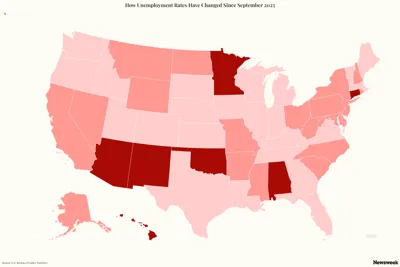 Unemployment rates: These 5 states had unemployment rate decreases