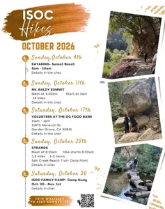 🥾🍂 ISOC Hikes — October 2026 | Islamic Society of Orange County (ISOC)