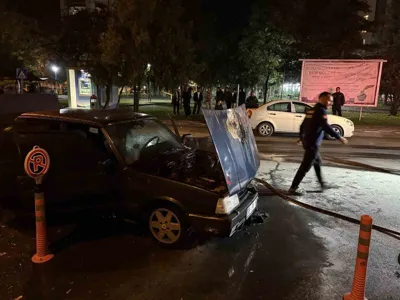 Melikgazi'de trafikte alevlenen otomobil yarım saatlik müdahaleyle kontrol altına alındı | Haberport