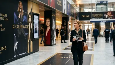 La Défense station gets a full Céline Dion makeover for her Paris concerts