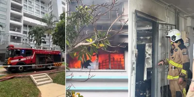 2 residents & 1 firefighter sent to hospital after fire breaks out in Ang Mo Kio flat