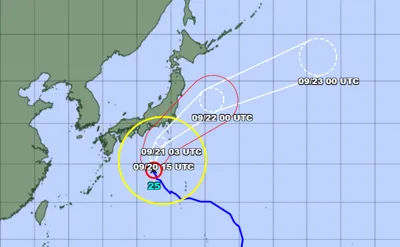 Typhoon Dujuan set to arrive in Kanto during Silver Week