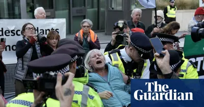 Almost 140 arrested at protest against Palestine Action ban outside US embassy in London