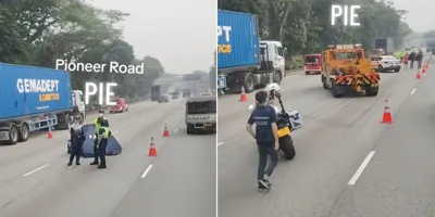 Elderly pedestrian dies in accident with minibus in Jurong, driver arrested after leaving scene