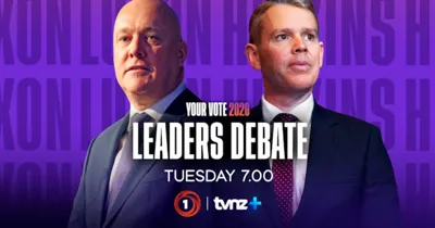 Watch again: TVNZ Leaders Debate, Chris Hipkins v Christopher Luxon