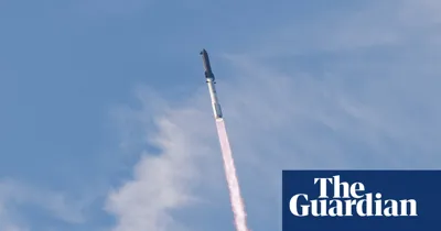 ‘Starship is in orbit’: cheers go up as huge SpaceX rocket circles Earth for first time