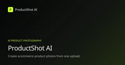 ProductShot AI | AI Product Photography for Ecommerce Sellers