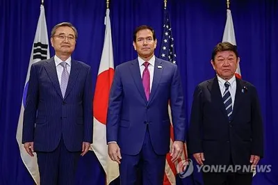 (LEAD) Top diplomats of S. Korea, U.S., Japan to discuss N. Korea, trilateral cooperation | Yonhap News Agency