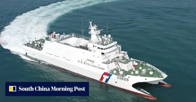 Taiwan coastguard uses water cannons to warn off mainland Chinese fishing vessel