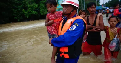 Rescuers struggle to reach flood-hit southern Myanmar