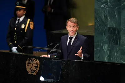 In UN farewell, Macron denounces Trump’s Gaza diplomacy as spectacle of shame
